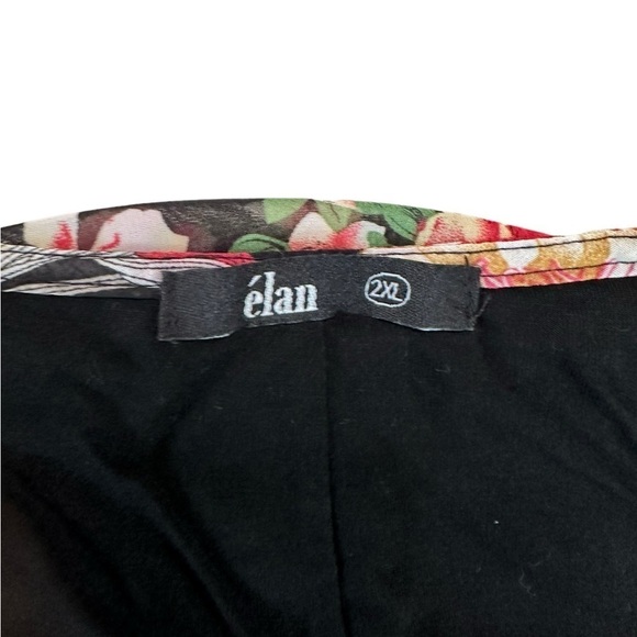 Elan Women’s Floral Short Sleeve Blouse Size 2XL - Picture 16 of 17